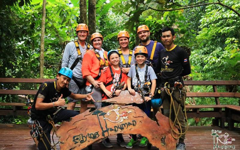Family-friendly activity in Phuket's Jungle.